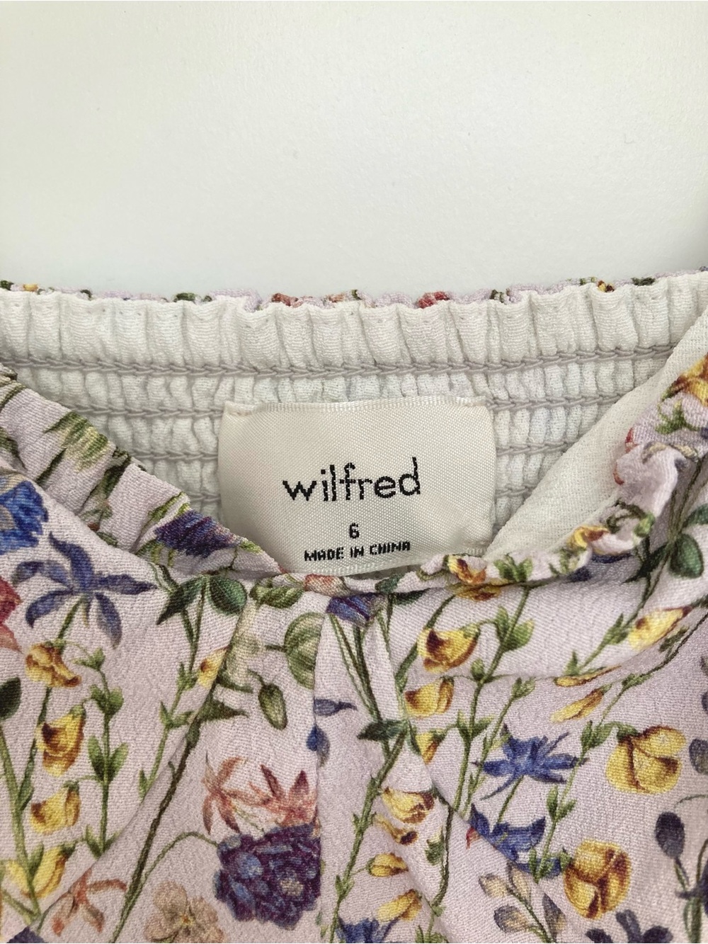 Wilfred Floral Mini Dress Size 6 - Picture 3 of 7